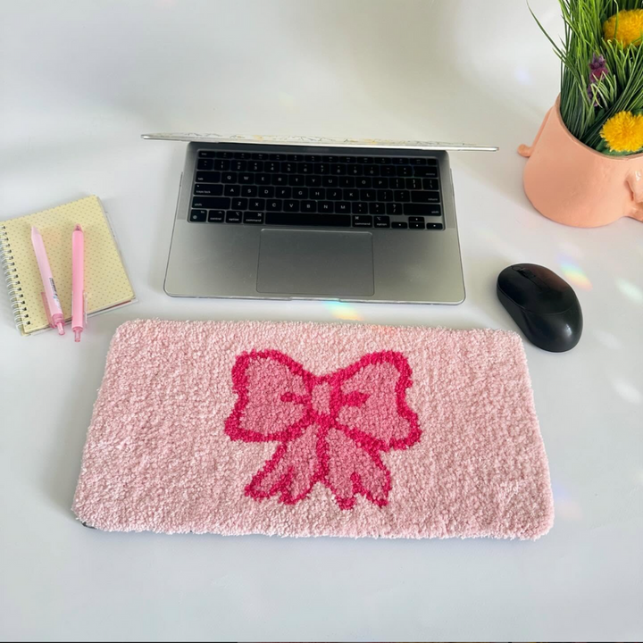 Pink keyboard rug