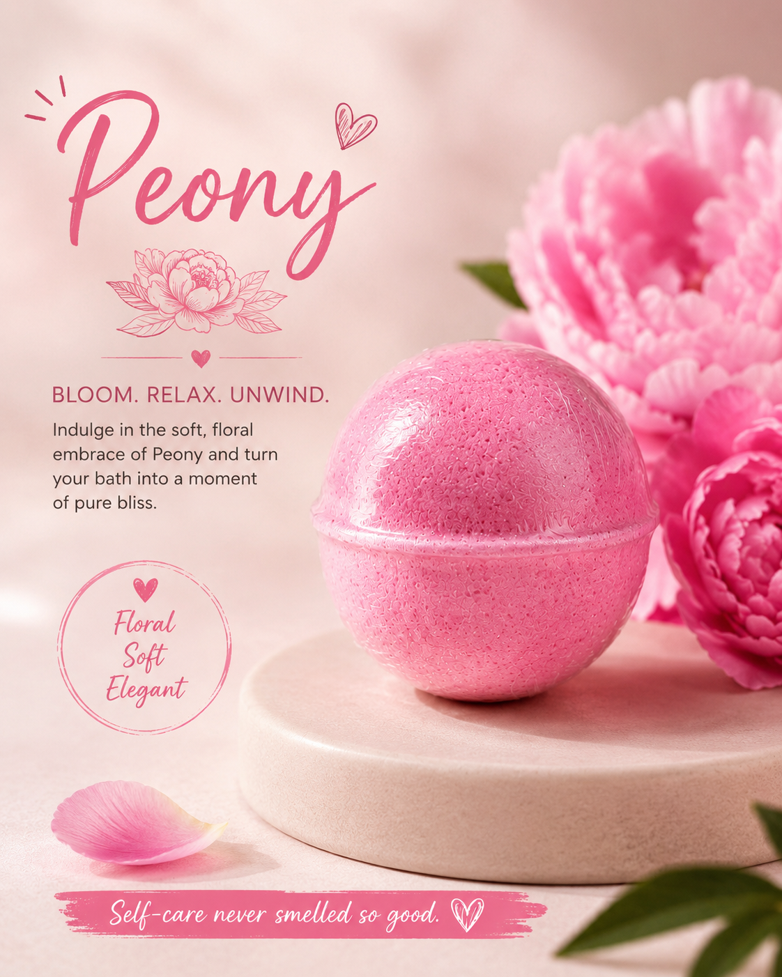 Peony Bath Bomb