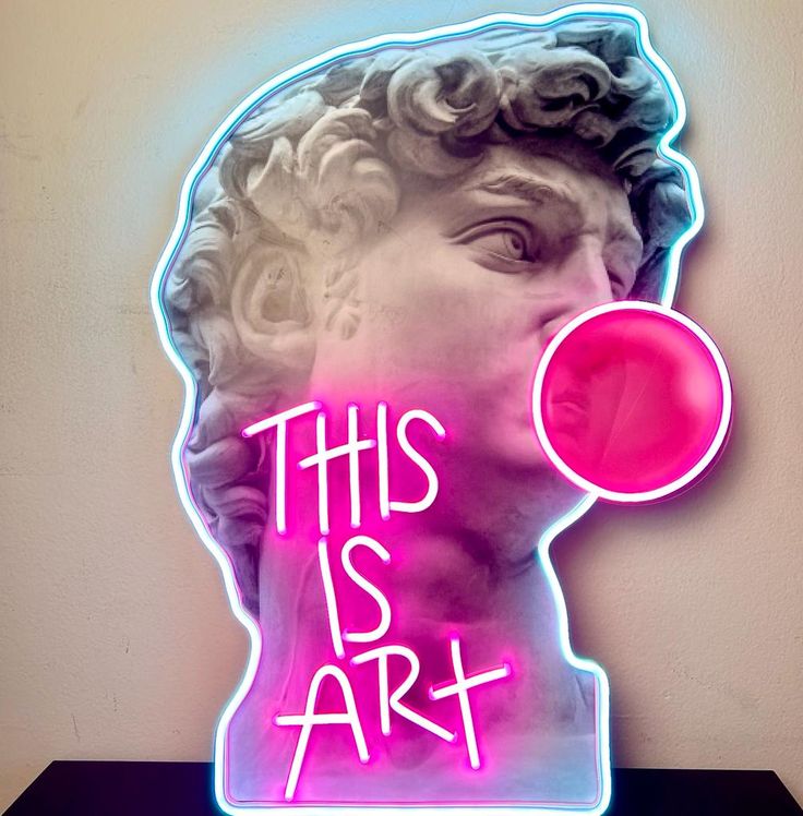 "This Is Art" Neon Artwork