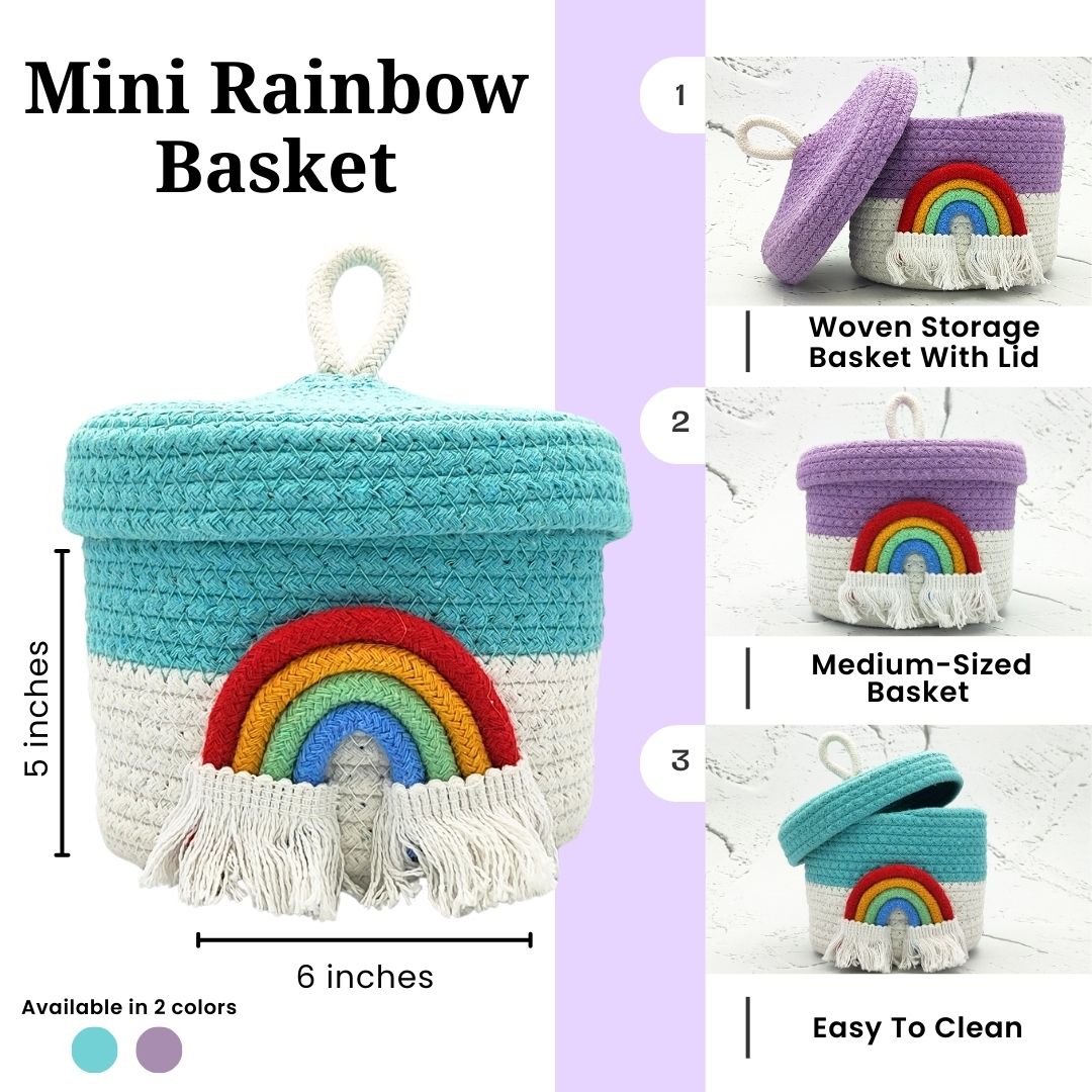 Mini Rainbow Basket 