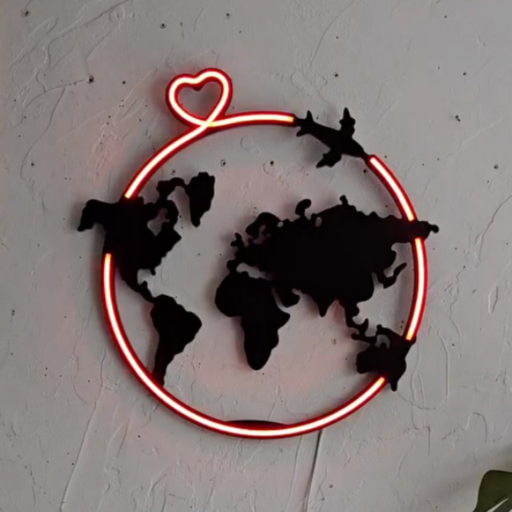 Love Around Neon Wall Art
